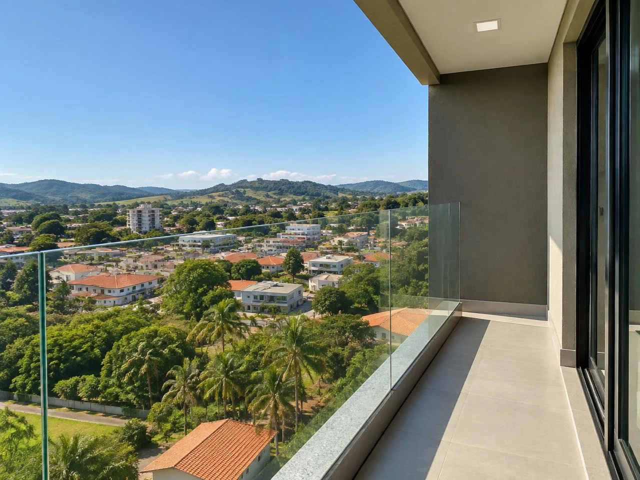 Sacada e guarda-corpo de vidro, limpeza de vidros residencial em Tatuí e Sorocaba